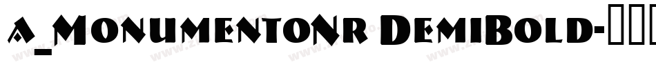a_MonumentoNr DemiBold字体转换